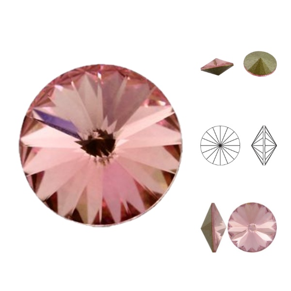 Swarovski Rivoli - Light Rose